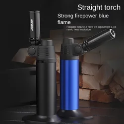 HONEST Windproof Torch Gas Lighter Powerful High Quality Outdoor Camping Kitchen Butane Refillable Metal Welding Gun No Gas