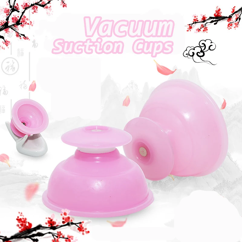 Silicone Vacuum Cupping Set for Body Massage Back Gua Sha Ventosas Suction Cups Anti-Cellulite Skin Lift Physiotherapy Jars