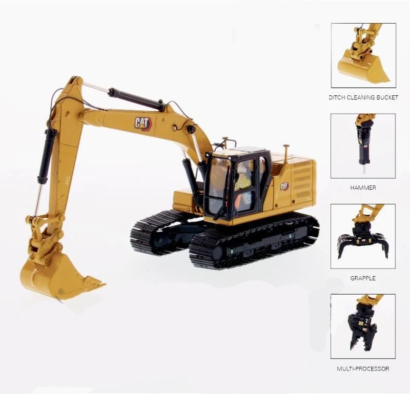 

DM 1:50 CAT 323 With Work Tools Cate~rpillar Excavator Alloy Engineering Vehicle Model 85657 Gifts Souvenir Toys