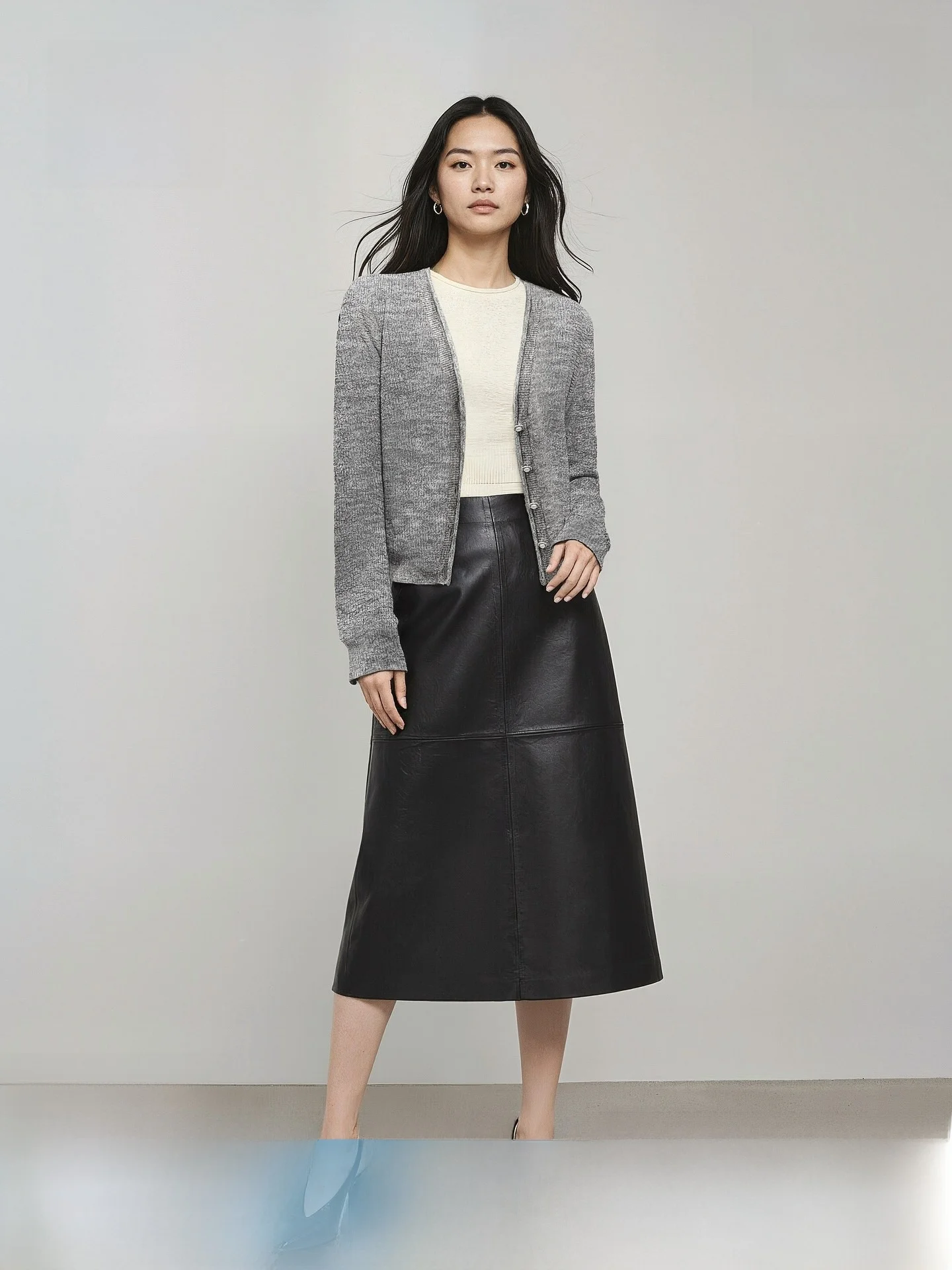 

H&M Women's Wool Knitted Sweater Nordic Style High Intelligence Sensation Two-Piece Set Summer New Arrival Casual Style