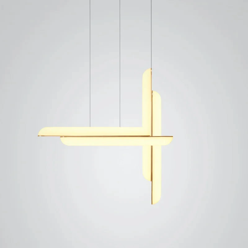 Nordic Designer Chandelier Stainless Steel Acrylic Gold for Dining Living Room Bedroom Pendant Lights