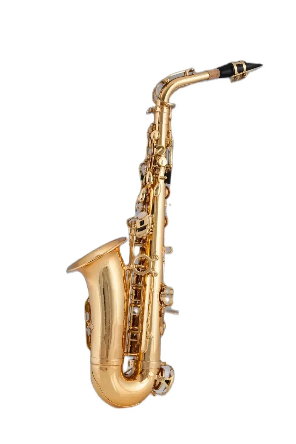 

A complete set of brass materials for the golden alto saxophone saxophone festival instruments