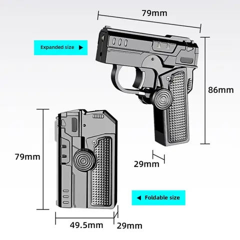 Windproof Double Folding Inflatable Lighter Metal Jet Red Flame Pressure Reducing Gyroscope Cigar Outdoor Lighter Fashion Gift