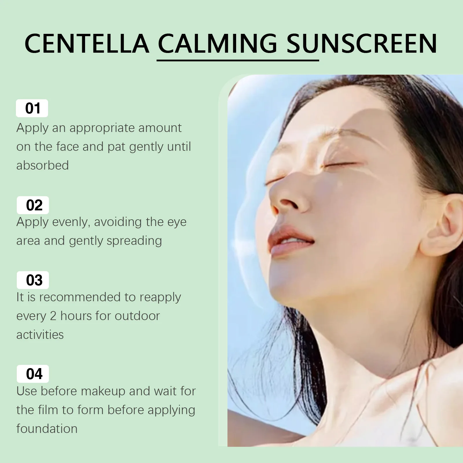 SPF 50 واقي من الشمس للوجه مضاد لأشعة الشمس واقي من الأشعة فوق البنفسجية يحسن الجفاف ويمنع حروق الشمس في الصيف مقاوم للماء واقي من الشمس كينتيللا المهدئ #4