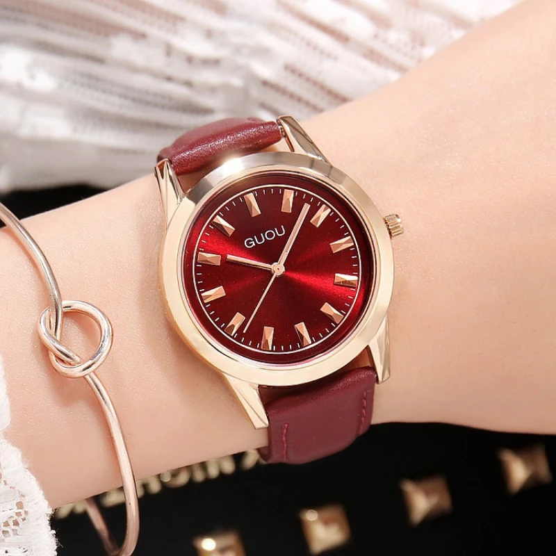 

Retro Brown Women Watches Qualities Small Ladies Wristwatches Vintage Leather Bracelet Watch Fashion Brand Female Quartz Clock