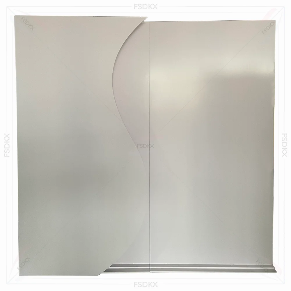 FSDKX White PVC Backdrop Stands Party Decoration Wall Events Wedding Stage Backdrop Supplies