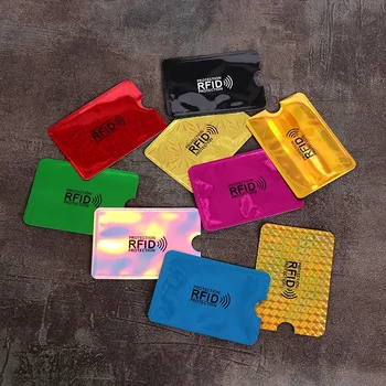 안티 스캔 카드 슬리브 신용 NFC RFID 카드 보호대, 안티 마그네틱 알루미늄 호일, 휴대용 은행 카드홀더, 2024 신제품, 1 개