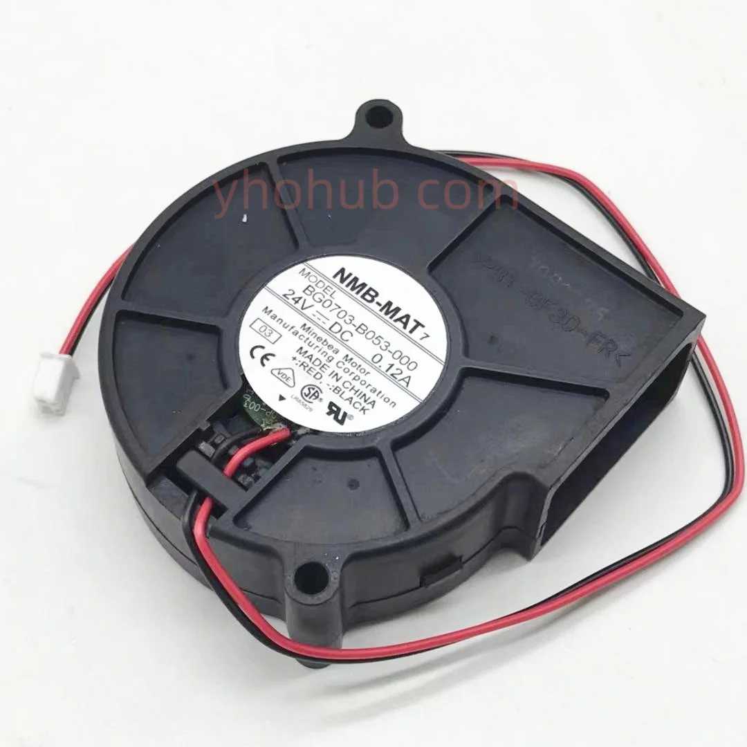 NMB-MAT BG0703-B053-000 03 DC 24V 0.12A 75x75x30mm 2-Wire Server Cooling Fan