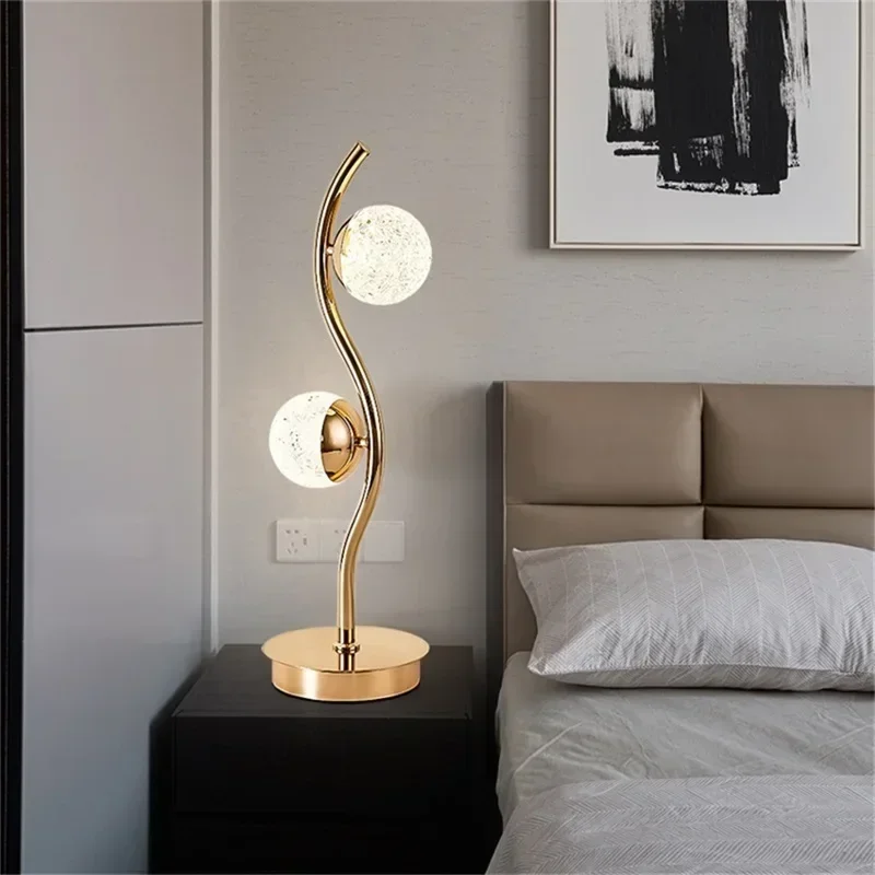 ELARA Lampada da terra creativa nordica Illuminazione moderna palla congelata LED decorativa per la casa, soggiorno, camera da letto