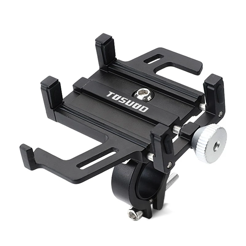 AliExpress TOSUOD Bicycle Phone Holder Aluminum Alloy 360° Rotatable Cycling Phone Holder For Mountain Bike Stable Five Claws Bike Holder