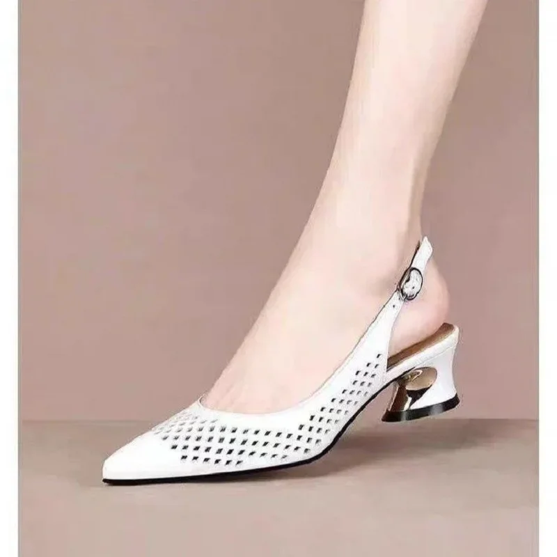 Zapatos de Mujer Damenmode, weiße, elegante Schuhe aus Lackleder mit quadratischem Absatz für Frühling und Sommer, niedliche Komfortschuhe für Damen, A515