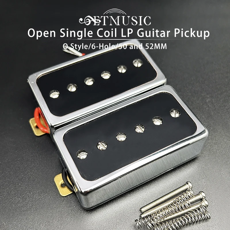P90 Style Electric Guitar Pickup Humbucker Size Single Coil Pickup Neck and Bridge Guitar Parts and Accessories Chrome/Gold
