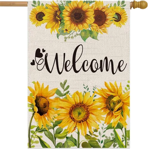 28x40 Inch Double Sided Summer Garden Flag - Seasonal Large Outdoor Yard Flags o EYY IIX SSL