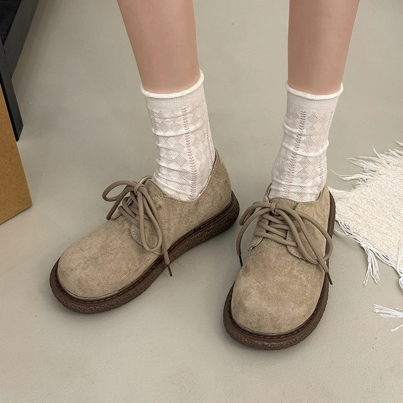 

Модные универсальные женские лоферы на плоской подошве, осень 2026, новые, в стиле ретро, с мягкой нескользящей подошвой, туфли без каблука