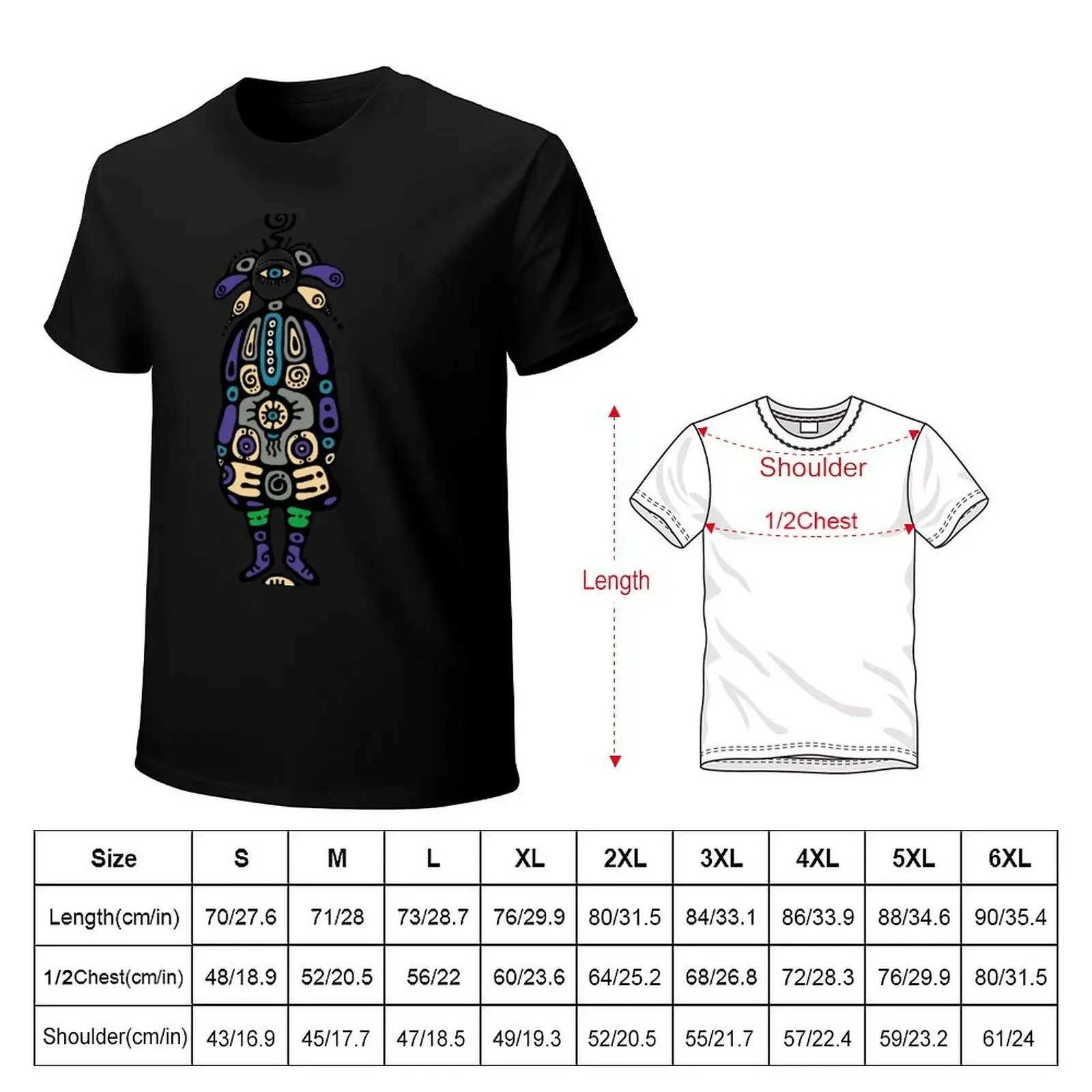 Zuvuya observer T-Shirt anime t shirts cotton graphic tees baggy shirts korean fashion Men's clothing