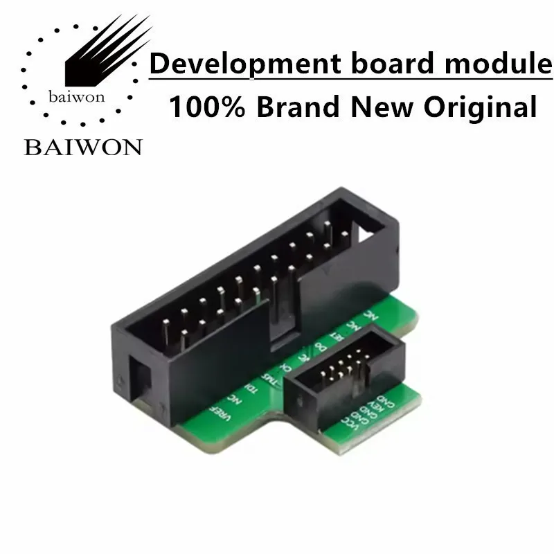 Original 1.27mm JTAG adapter board standard 20 pin 2.54mm to 10 pin 1.27mm supports JLINK/SWD