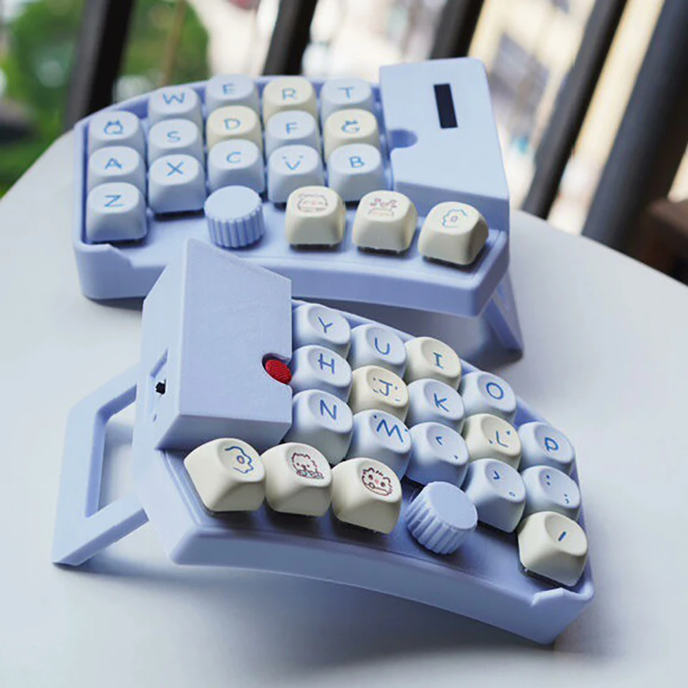 Pskeeb 5 Wireless Keyboard Bluetooth Full Keyboard Trackpoint Ergonomic Mechanical Keyboard V2 Kaih Low Proflie ZMK-Studio