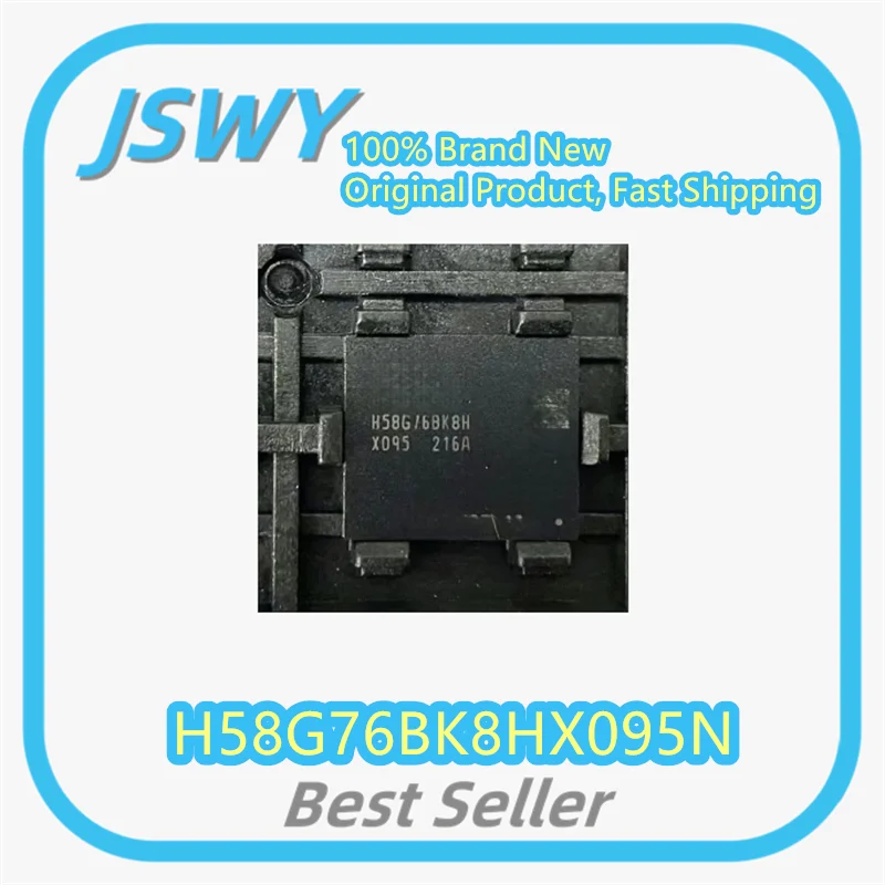 (1/5 piece) H58G76BK8HX095N H58G76BK8HX095 16GB FBGA-496 packaged memory chip  original and genuine.