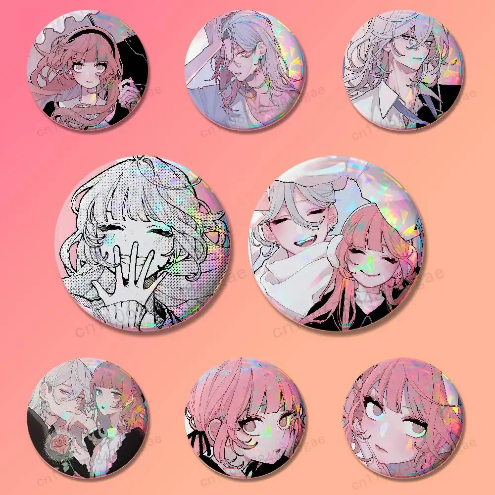 F-Fall in Love False O-Otagi Angels katsura Badge Creative patterns Brooch for Bag Clothes Hat Decor Jewelry Accessories Gifts
