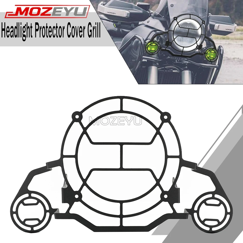

MOZEYU Motorcycle Parts For Husqvarna Norden 901 2022 2023 2024 2025 2026 Norden901 Headlight Protector Grille Guard Cover Set