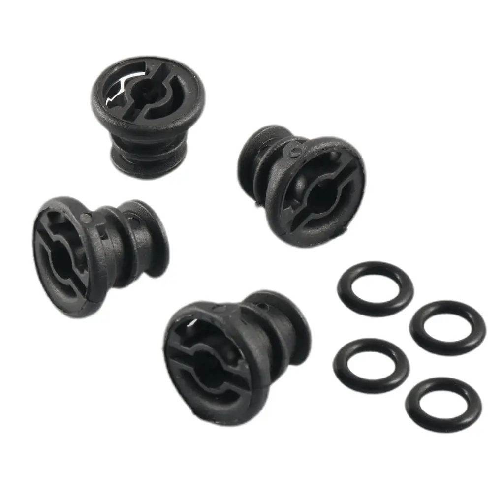 4 Pieces Engine Oil Drain Sump Plug 06L103801 with Gasket O Rings Replacement for Volkswagen Golf Passat B8 Beetle