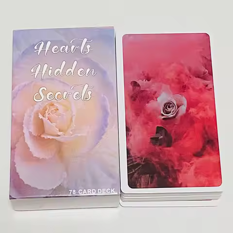 Hearts Hidden Secrets Oracle Deck 78 Yourself Feelings Messages Cards Twin Flame board games