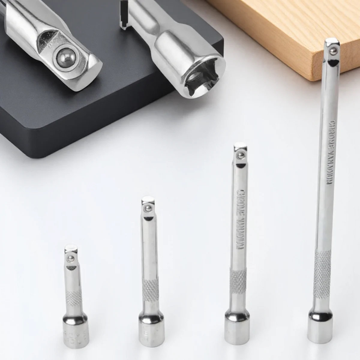 

4 шт., набор удлинителей втулки из хром-ванадиевой стали, 1/4 дюйма, удлинитель втулки привода, ручной инструмент, торцевой ключ, аксессуары