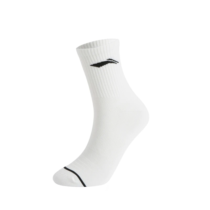 LiNing Unisex Sports Style Socks 24-28cm Black White Grey Colors LiNing Men Women Comfortable Stylisn Socks AWSV021 image 3