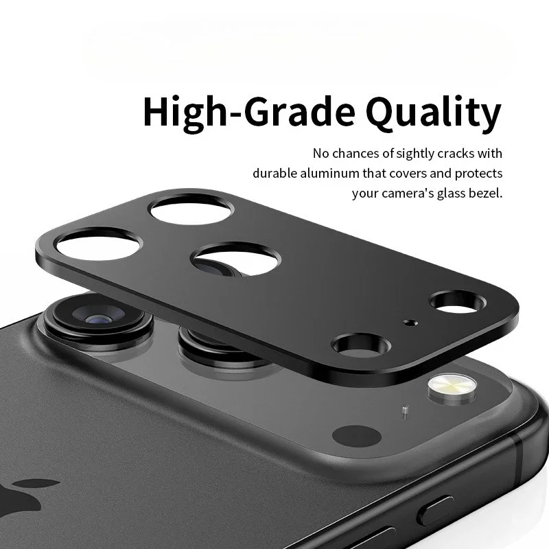 سبائك الألومنيوم معدن الكاميرا الخلفية حامي عدسة آيفون 17 برو ماكس غطاء لعدسات الهواء آيفون 17 17 الهواء 17 برو ماكس عدسة حلقة الفيلم