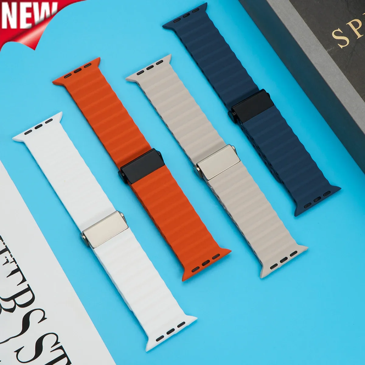 Ocean Band für Apple Watch Armband 49 mm 46 mm 45 mm 44 mm 38 42 40 41 mm Silikonarmband Correa IWatch Serie 10 9 7 8 5 6 SE Ultra