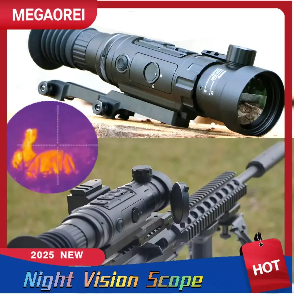 Day Night Hunting ScopeSytong RM03-35LRF RM03-50LRF Imaging Riflescope 384 Night Viision Monocular Riflescopes Range Finder Infr