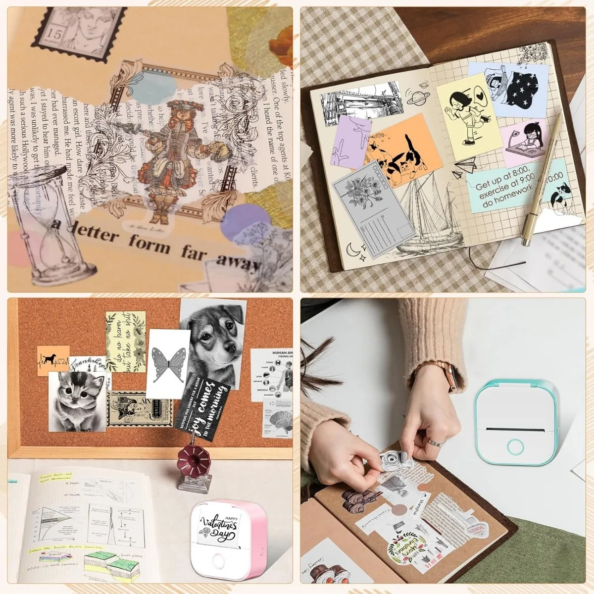 Papel térmico color T02, compatible con mini impresora T02/M02X/M02L, negro sobre blanco, 53 mm x 3,5 m, 3 rollos