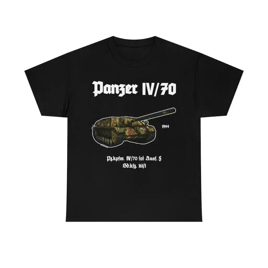 

WWII German Army Panzer IV/70 Tank T-Shirt 100% Cotton O-Neck Short Sleeve Summer Casual Mens T-shirt Streetwear