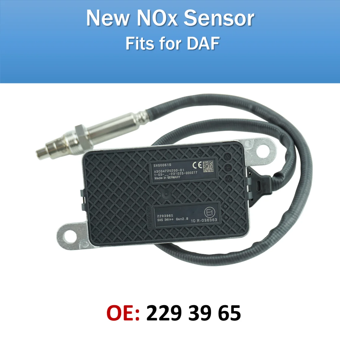 

4326769 NOx Sensor New Nitrogen Oxygen Sensor For Cummins CF XF F7 Truck 5WK97348A