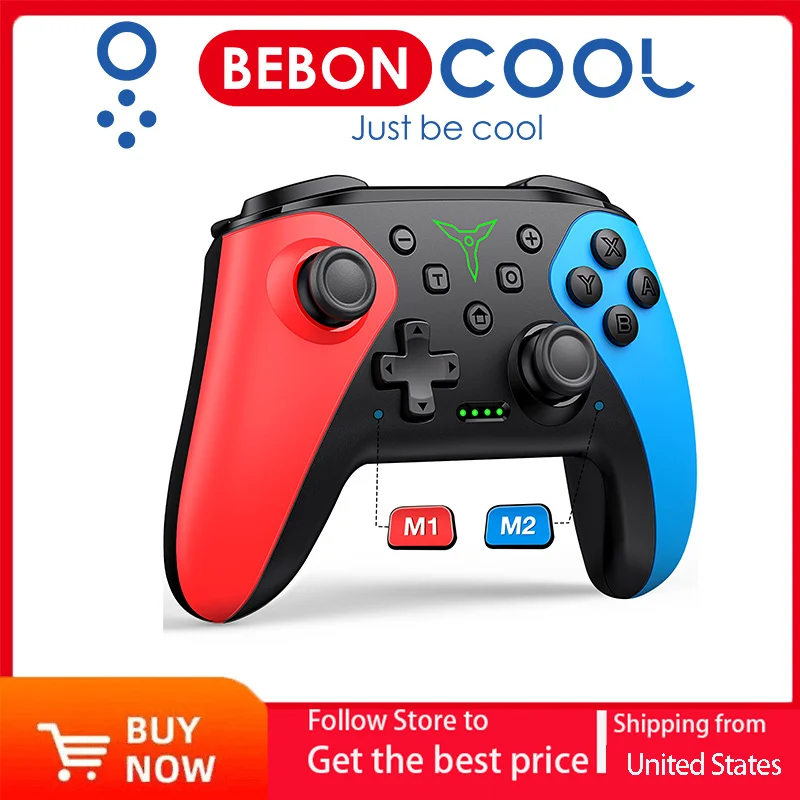 BEBONCOOL Wireless Controller For Nintendo Switch/OLED /Lite/Android/IOS Programmable Switch Gamepad Controllers With Wake-Up