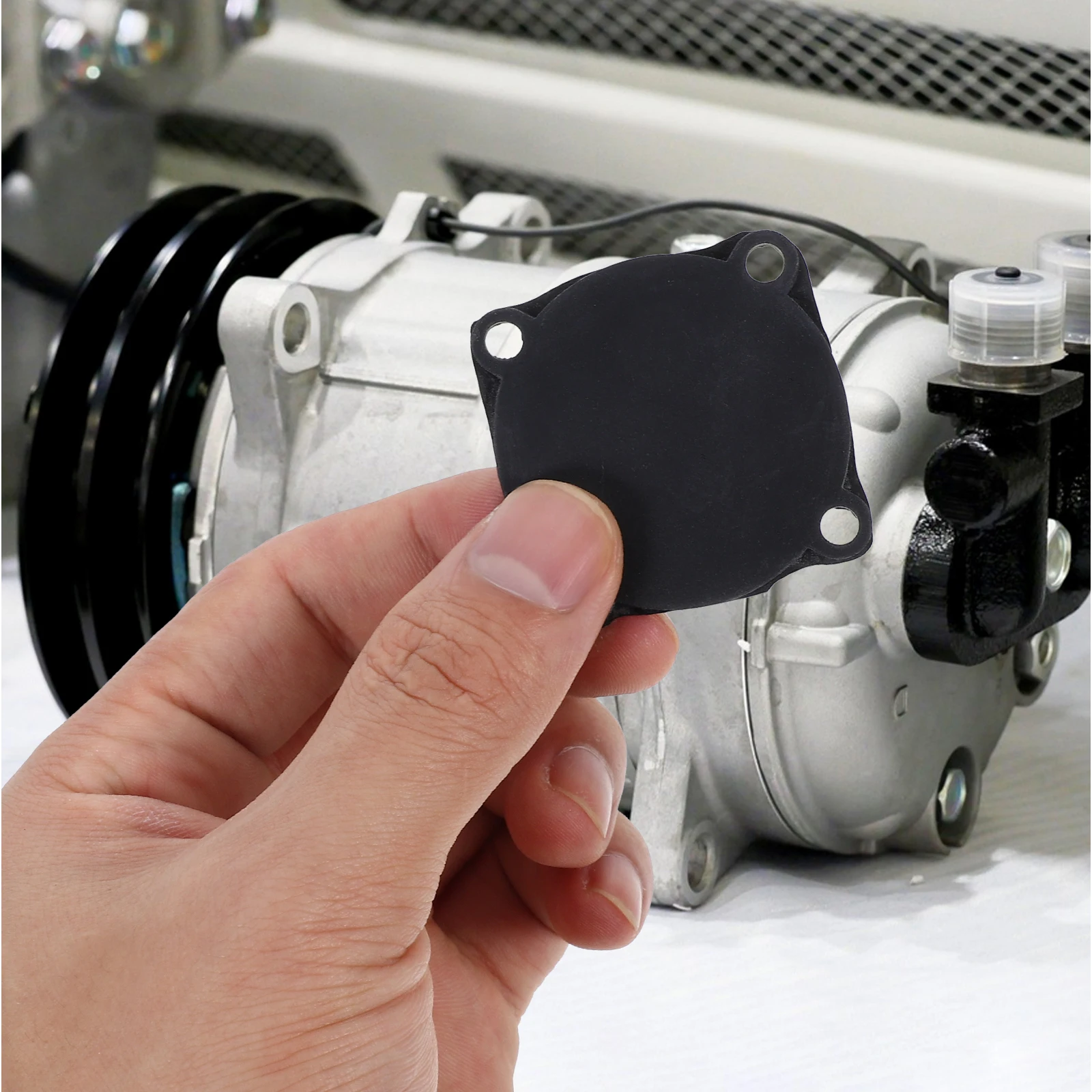 

2PCS Air Compressor Switch Pad Gaskets Turtle Shaped Cushion DIY Cutting Air Compressor Gaskets Washers Switch Pneumatic Parts