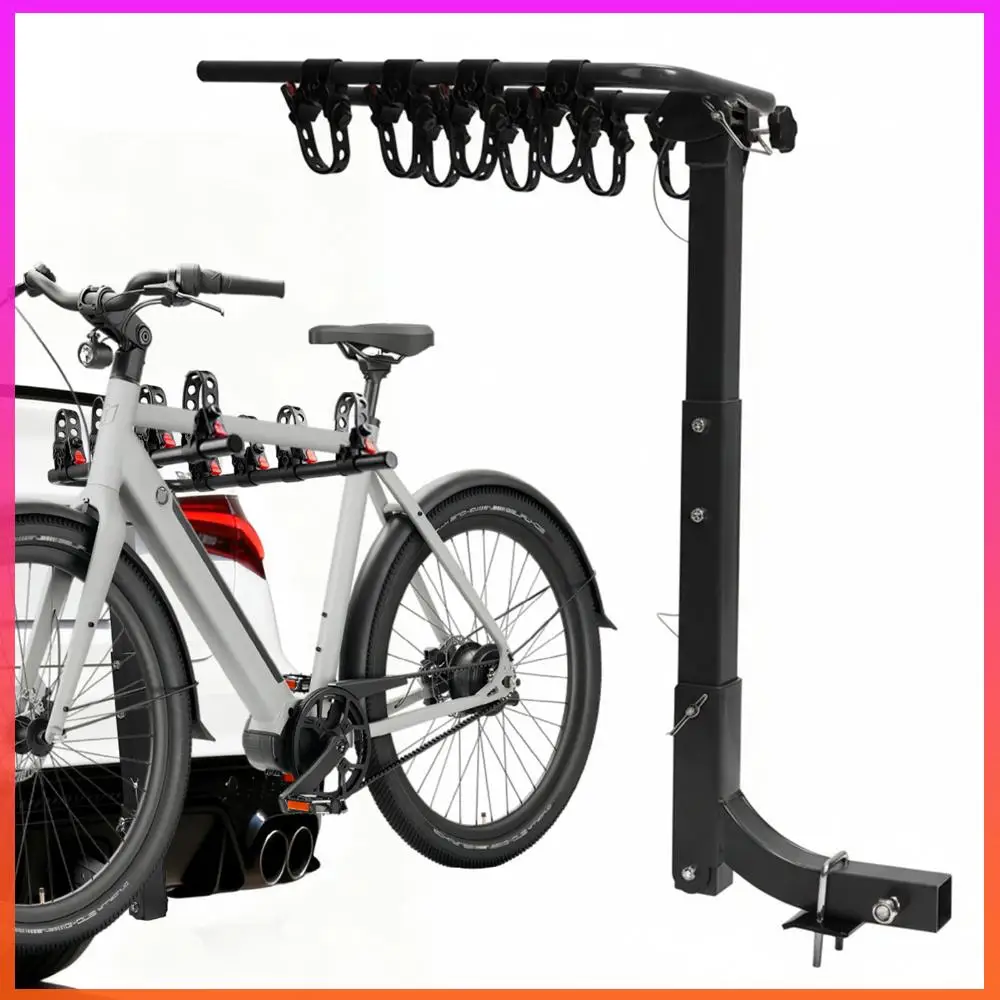 حامل دراجة قابل للطي، حامل دراجة قابل للطي، 4 دراجات للسيارات والشاحنات وسيارات الدفع الرباعي الصغيرة #5