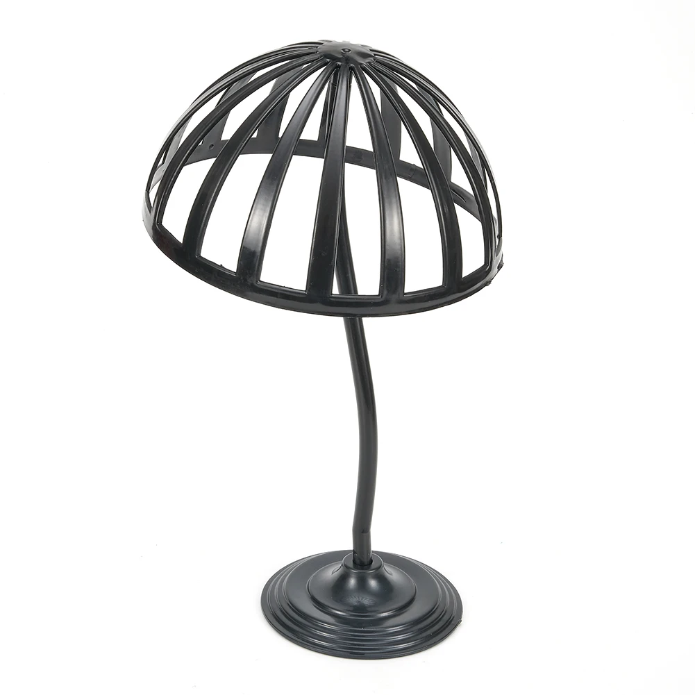 Displaying 30cm Showcase Freestanding Wigs Hat Hat Holder Cap Storage Dryer Stand Organizer White/Black Home use 2019 Sale