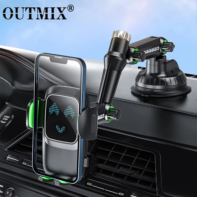 360° Suction Car Phone Holder Center Console Smartphone Sucker Mount Universal Bracket Windshield Adjustable Long Arm Support