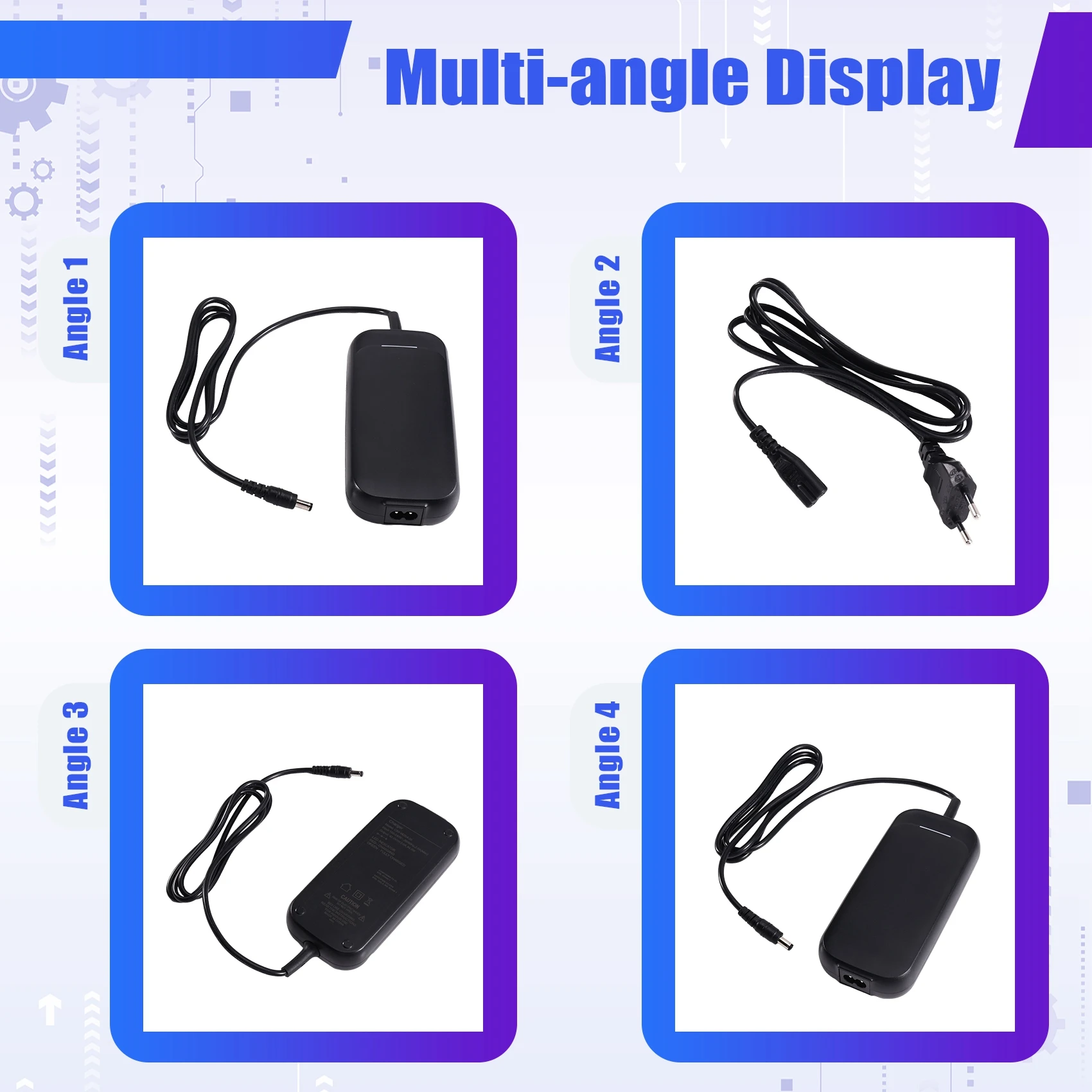 Gan 42V 2A For Electric Scooter E-Bike 36V Fast Charging Battery Charger 10S Lithium Battery CC CV Auto Stop 84W EU PLUG