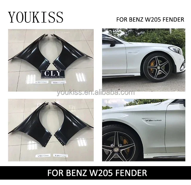 Car Accessories for Mercedes benz C Class W205 C63 AMG Iron Fenders 2015 2016 2017 view 4