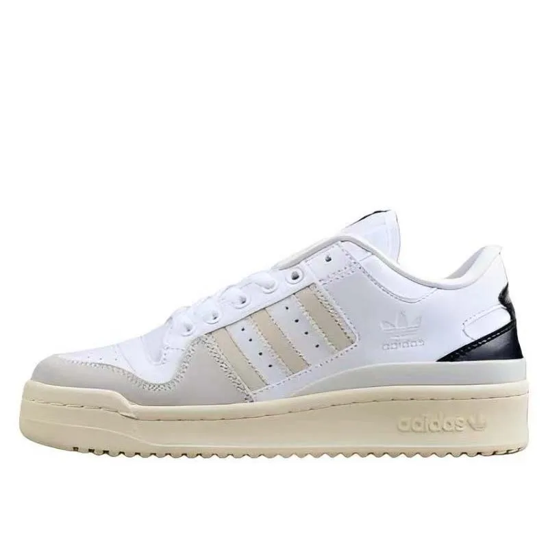 Adidas Origins FORUM Low Leather Anti slip, Shock Absorbent, Wear resistant Low cut Board Shoes White