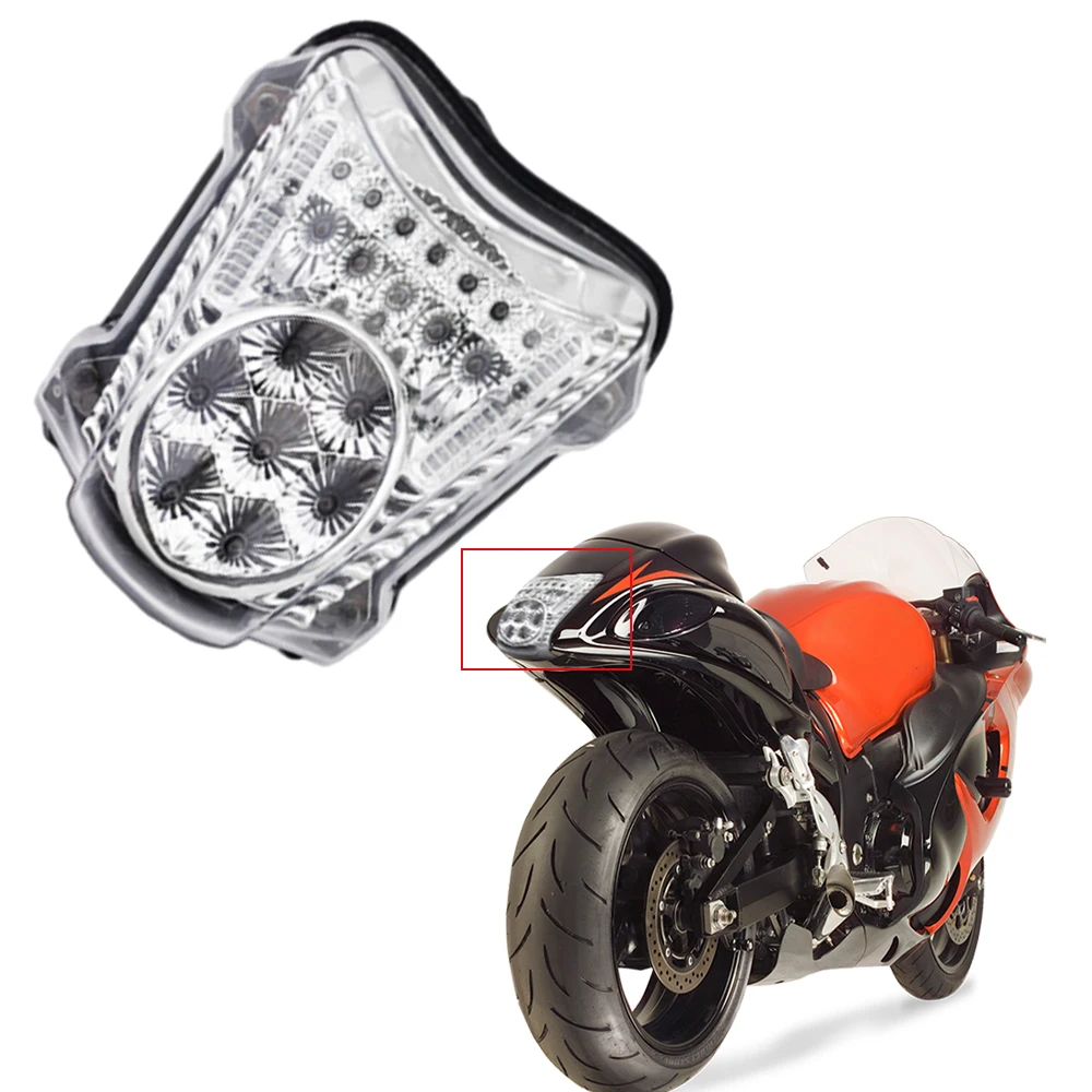 Motorcycle LED Taillight Rear Brake Light Indicator Lamp for SUZUKI GSX1300R HAYABUSA 2008-2020