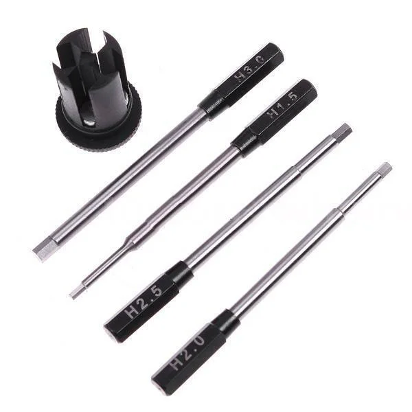 4 in 1 Hexagon Head Hex Screw Driver Tools Set 1.5-3mm fr RC Helicopter Car