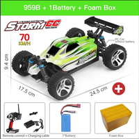 WLtoys A959 959B 2.4G Racing RC Car 70KM/H 4WD Electric High Speed Car Off-Road Drift Remote Control Toys for Children
