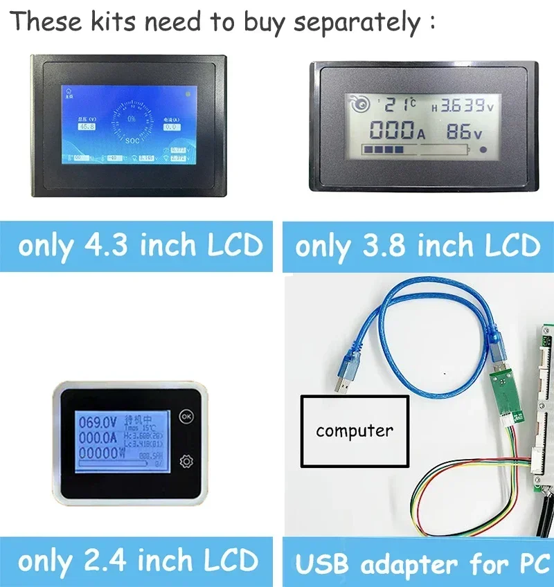 Smart Ant BMS 10S To 24S 500A 450A 300A 200A 80A Lithium Battery Protection Board Bluetooth Li-ion Lipo Lifepo4 LTO 60V 72V 20S