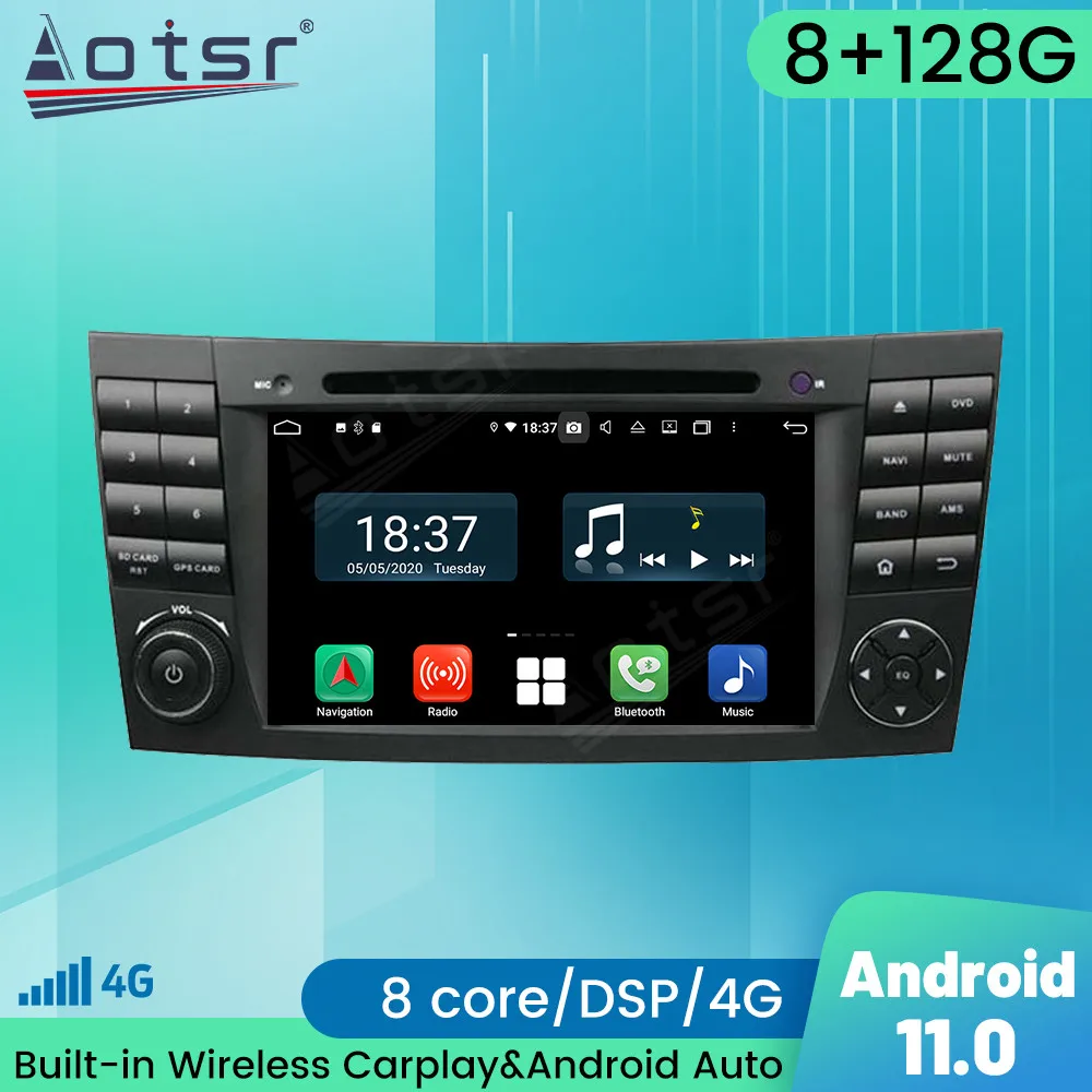 For Benz E-Class W211 CLS W219 Car Multimedia DVD Player Android Radio Audio Auto Stereo PX6 Car GPS Navigation Auto Screen DSP