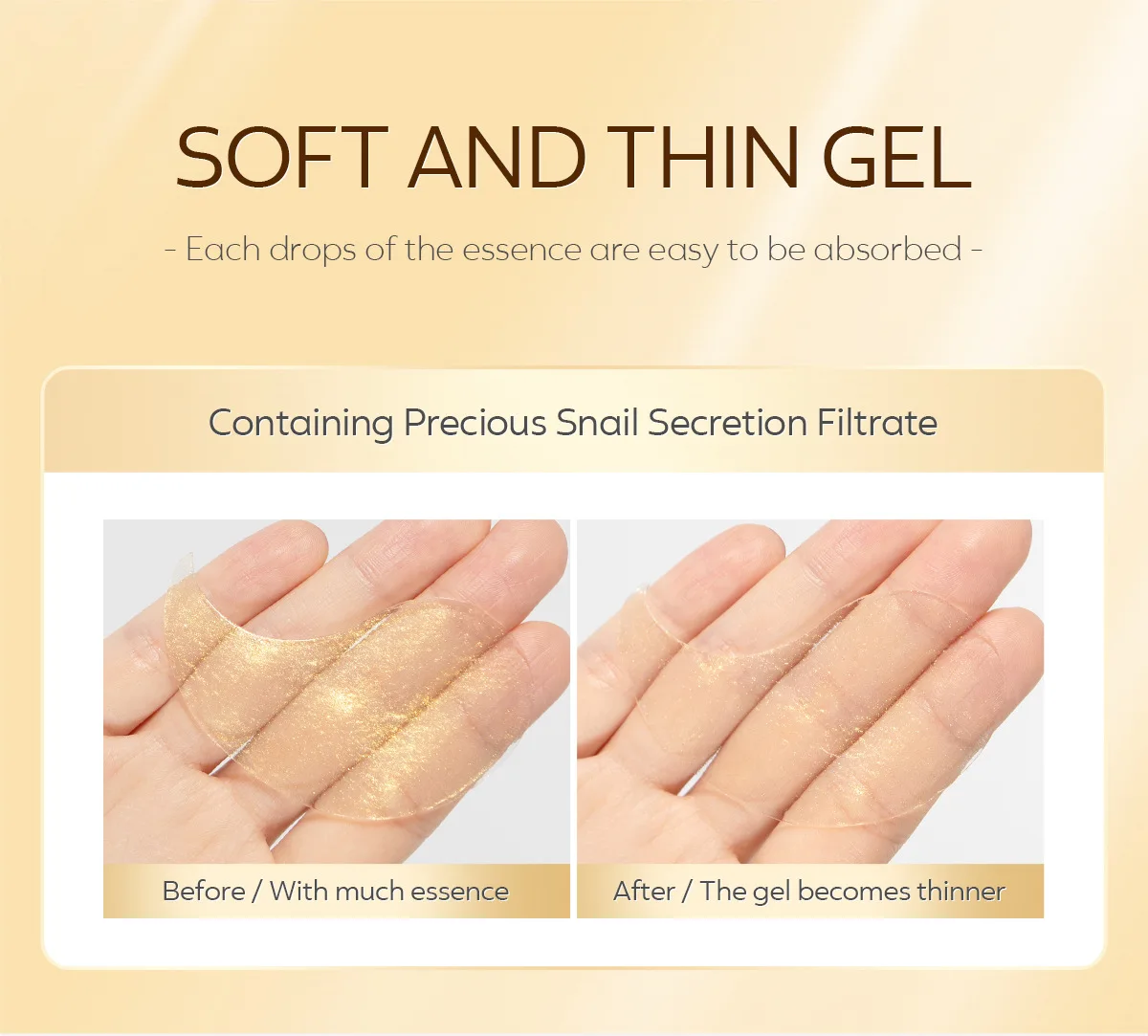 LAIKOU Schnecken-Augenmaske, Anti-Augenringe, Taschen, feuchtigkeitsspendend, straffend, Augenklappen, Schönheit, Augen, Hautpflegeprodukte