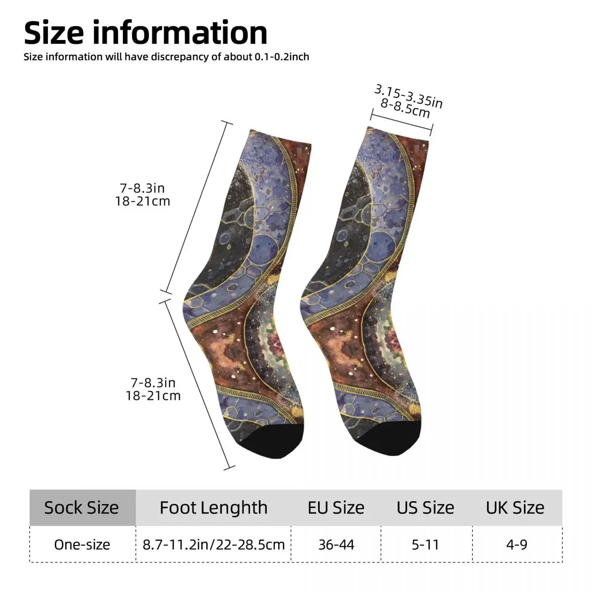 Calcetines Universe Earth World, medias Vintage para parejas, calcetines suaves para deportes al aire libre, calcetines antideslizantes con gráficos de otoño