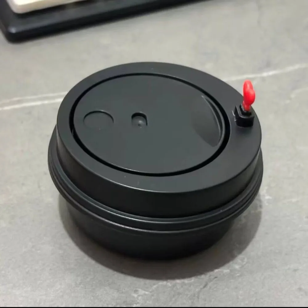 Rotating First Cup of Milk Tea Creative Ring Box Modern Style Romantic Heart-shaped Flip-up Lid Jewelry Box Storage DIY